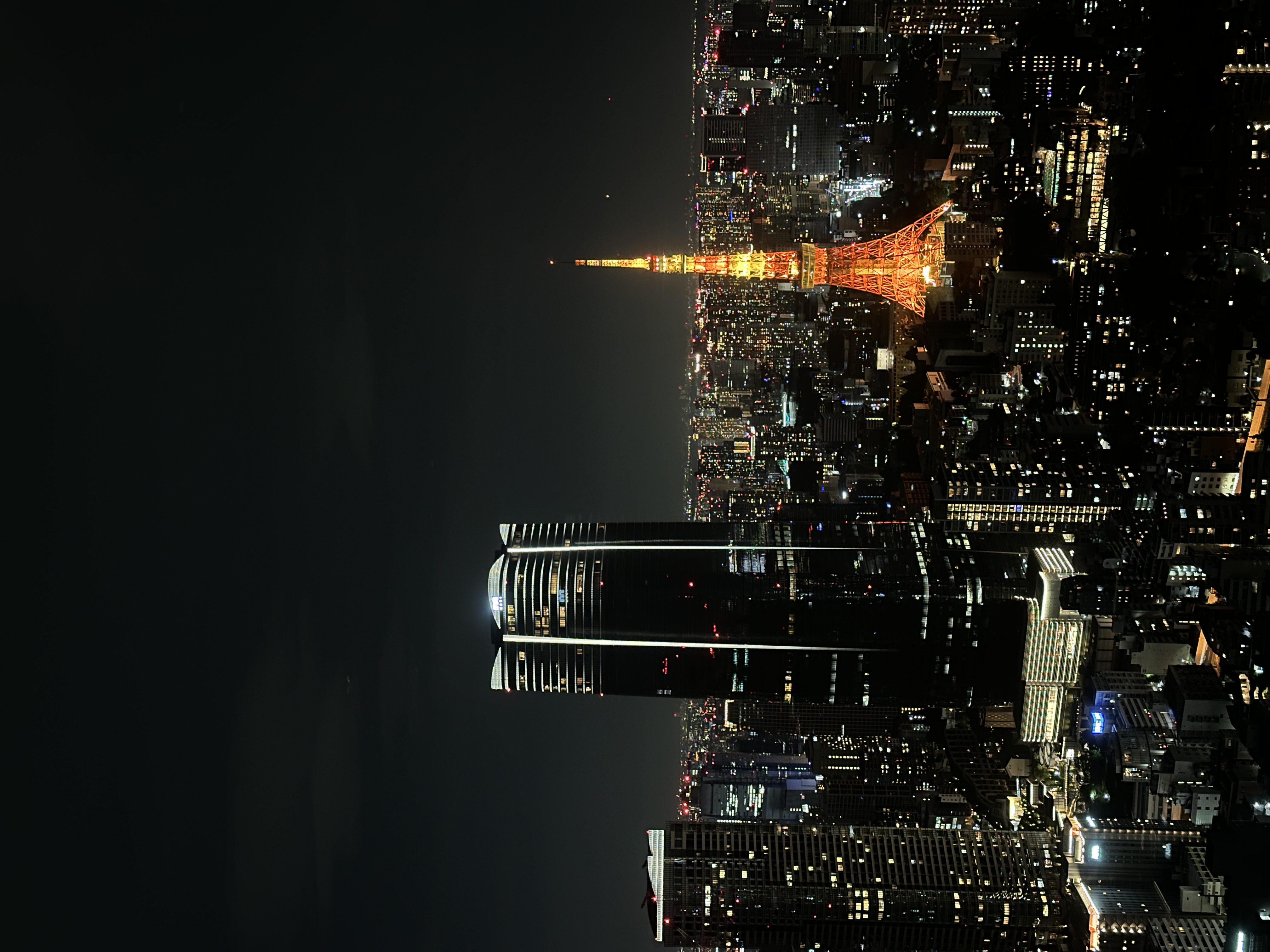 Tokyo skyline and Tokyo Tower at night